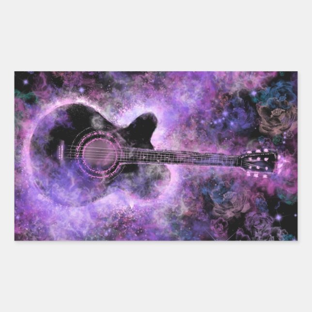 Rock Music Gitarre Sticker (Vorderseite)
