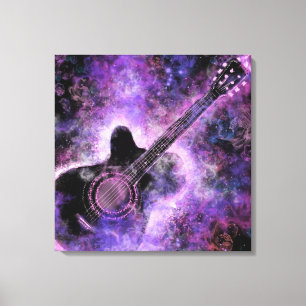 Rock Music Guitar Canvas Print Leinwanddruck