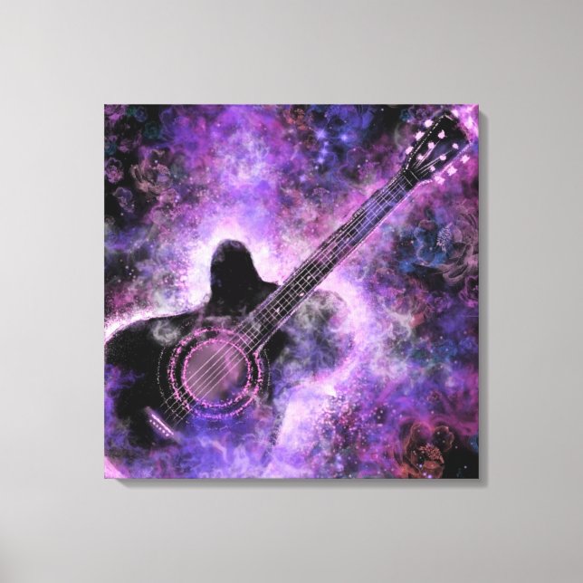 Rock Music Guitar Canvas Print Leinwanddruck (Vorderseite)
