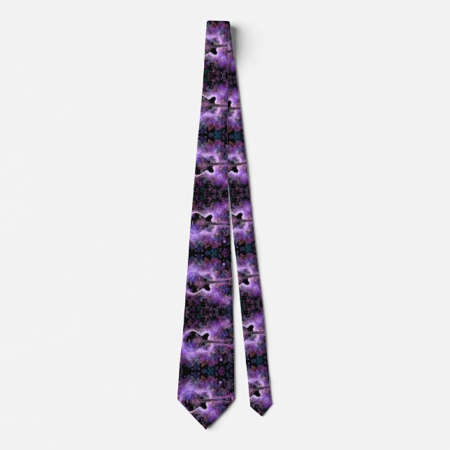 Rock Music Guitar Neck Tie Krawatte (Vorderseite)