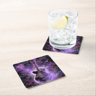 Rock Music Guitsr Paper Untersetzer