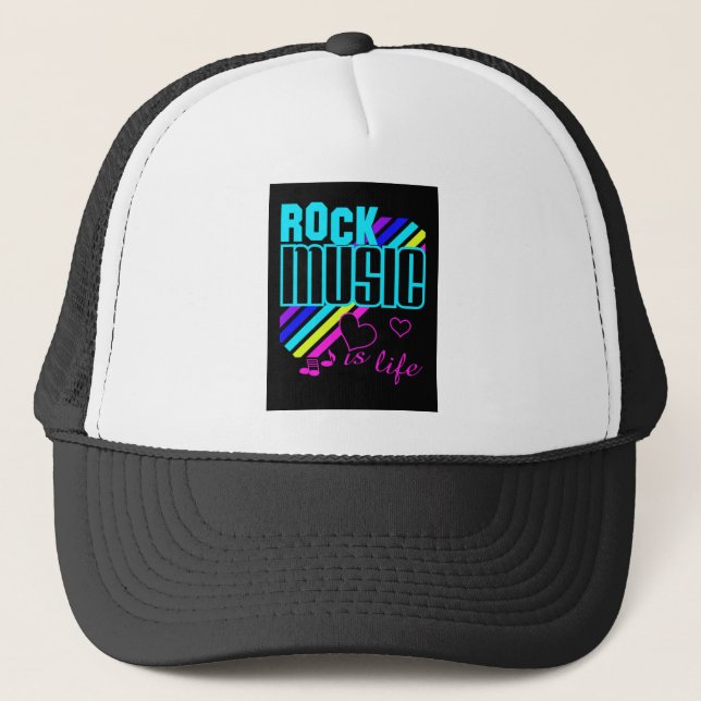 Rock Music hat Truckerkappe (Vorderseite)