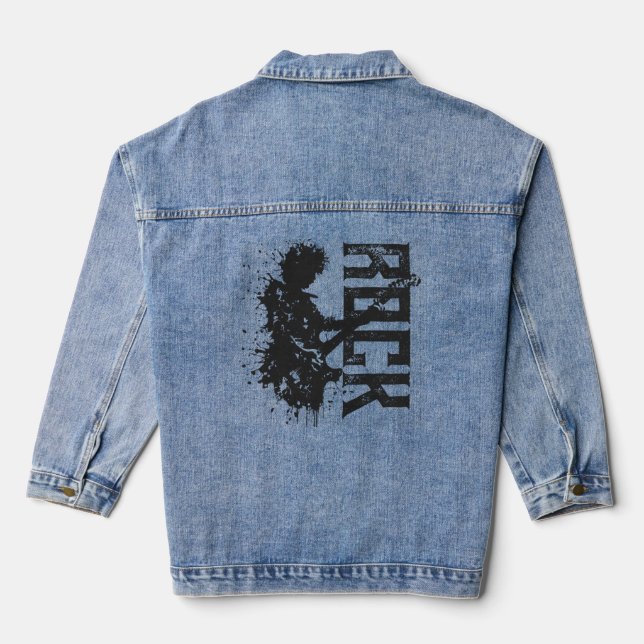 Rock Music Jeansjacke (Rückseite)