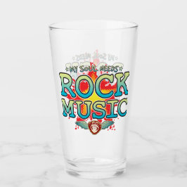 Rock Music Soul Glass Tumbler