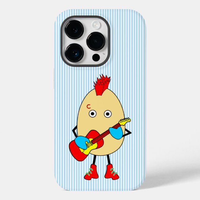 Rock Musician Egghead Case-Mate iPhone Hülle (Rückseite)