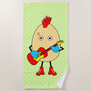 Rock Musician Egghead Strandtuch