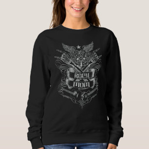 Rock-Mutter-Musik Retro-Rock-And-Roll-Vintage Sweatshirt