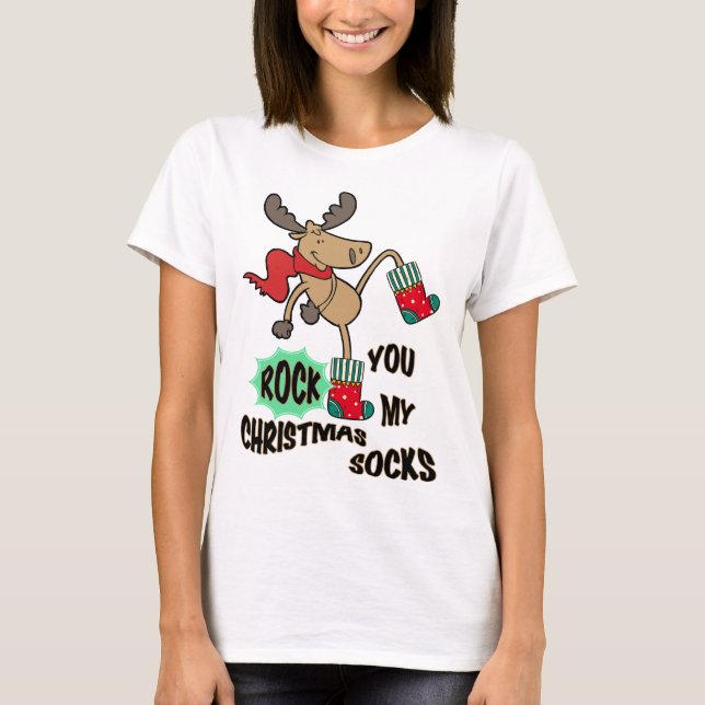Rock my Christmas Socken T-Shirt (Vorderseite)