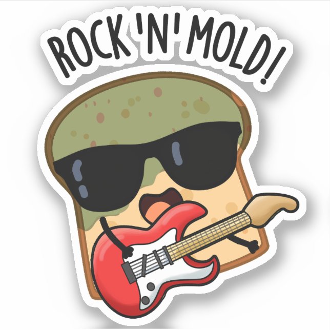 Rock n Mold Funny Broad Pub Aufkleber (Vorderseite)