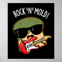 Rock n Mold Lustiger Brotwitz dunkler Hintergrund