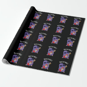 Rock N Mole Funny Animal Pub Dark BG Geschenkpapier
