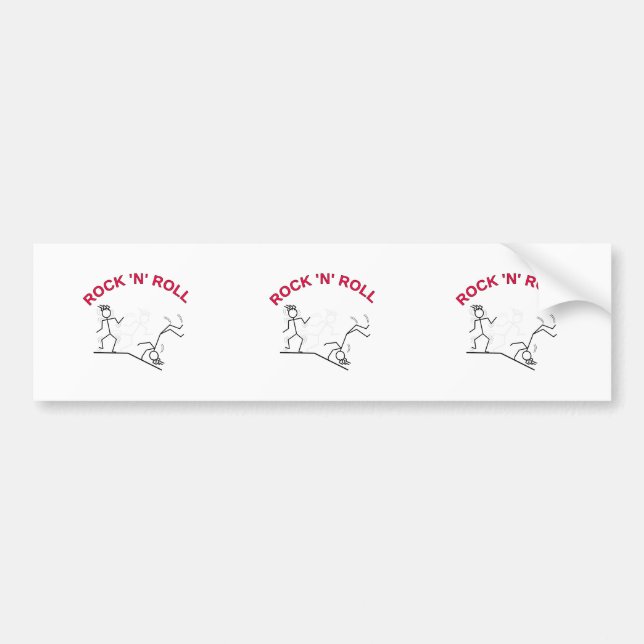 Rock 'N' Roll Autoaufkleber (Vorne)