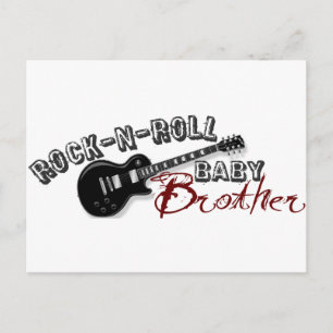 Rock-n-Roll Baby Brother Postkarte