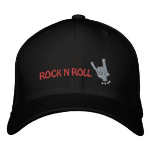 ROCK N ROLL bestickte Mütze Baseballkappe