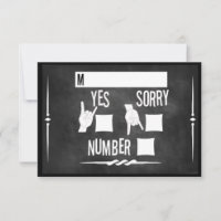 Rock n' Roll Chalkboard Wedding