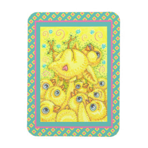 ROCK N ROLL CHICK, OSTERFRÜHLINGS-MOSHPIT-MAGNET MAGNET