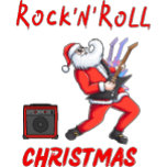 Rock-N-Roll Christmas T-Shirt<br><div class="desc">Santa jamming auf der Gitarre und spielen durch einen Verstärker. Rock'n'Roll Weihnachten. Mit diesem Rockin-Design verbringen Sie Ihren Urlaub.</div>