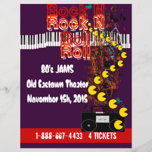 Rock N Roll Flyer 80er Jam