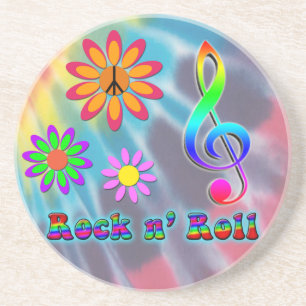 Rock n' Roll Getränkeuntersetzer
