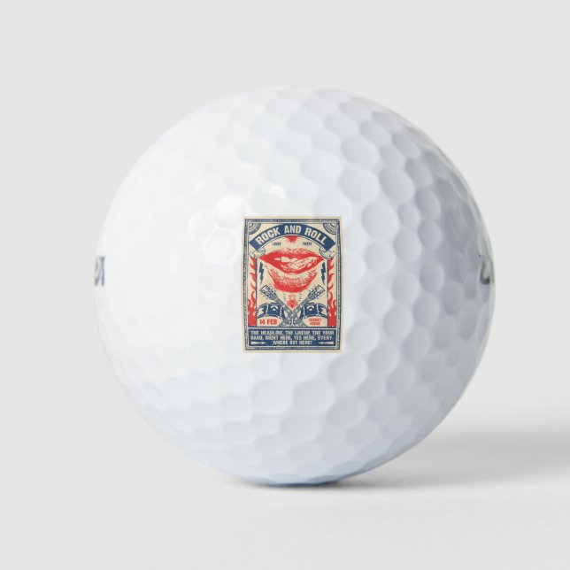 Rock 'n' Roll Golfball (Vorderseite)