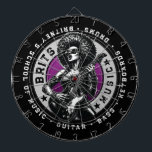 Rock ’n’ Roll Graphic - Music School Design Dartscheibe<br><div class="desc">Eine mutige Rock ’n’ Roll inspirierte Grafik, die für Musikerinnen und Musikschulen konzipiert wurde. Ideal für Schüler, Lehrer und alle, die cool Gitarrenmotive mit einem rebellischen Rand Lieben.</div>