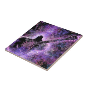Rock N Roll Guitar Music Ceramic Tile Painting Fliese