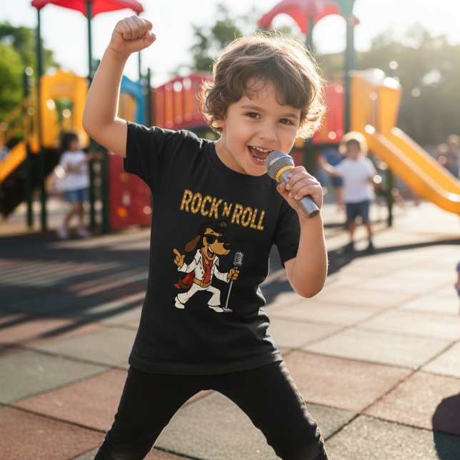 Rock 'n' Roll Hound Dog T-Shirt (Von Creator hochgeladen)
