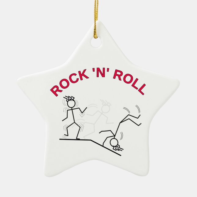 Rock 'N' Roll Keramik Ornament (Vorne)