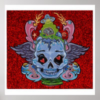 'Rock n' Roll Lobotomy' art print- (Pop surreal)