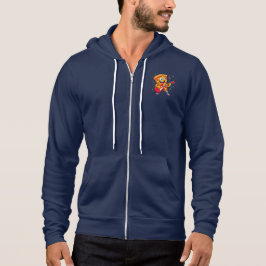 **Rock ’n’ Roll Pizza – Lustige Gitarre spielende Hoodie