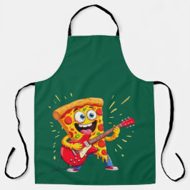 **Rock ’n’ Roll Pizza – Lustige Gitarre spielende  Schürze