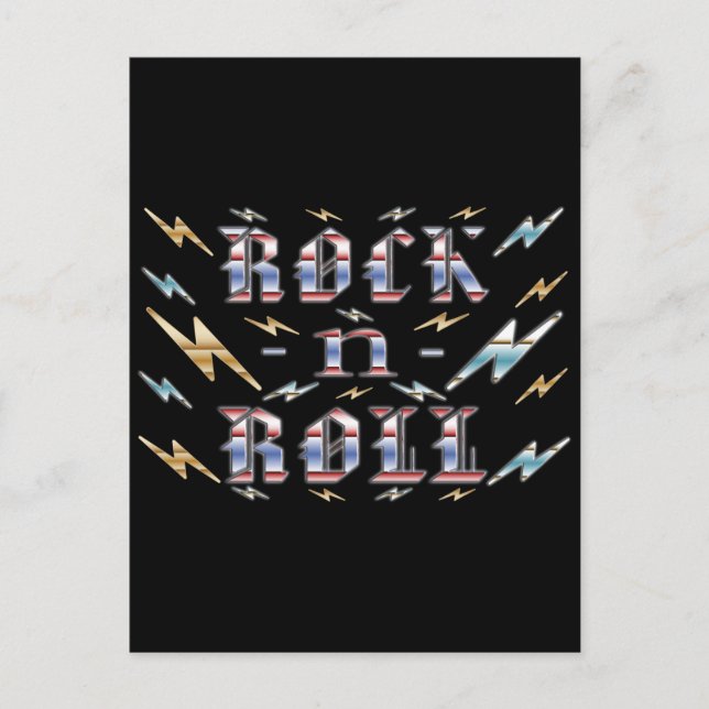 Rock-n-Roll Postkarte (Vorderseite)