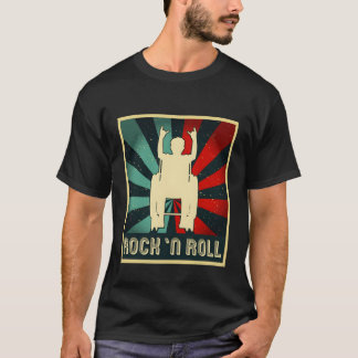 Rock n Roll Rollstuhlfahrer Metalfan f T-Shirt