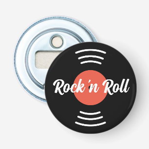 Rock 'n Roll Round vinylmusic record magnetisch Flaschenöffner