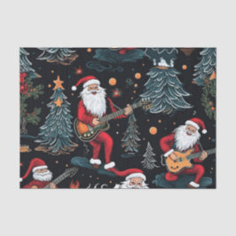 Rock-N-Roll Santa Tissue Paper Seidenpapier