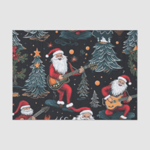 Rock-N-Roll Santa Tissue Paper Seidenpapier