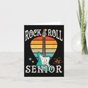 Rock N Roll Senior 25 Vintage Cooler Absolvent 202 Karte