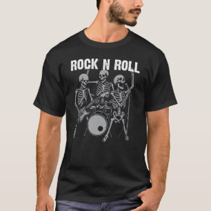 Rock n Roll Skelett-Band T-Shirt