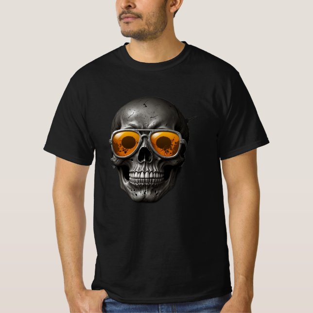 Rock 'n' Roll Skull T-Shirts: Tragen Sie Ihren inn T-Shirt (Vorderseite)