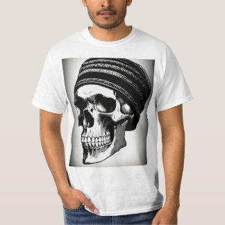 Rock 'n Roll Skull Tattoo T - Shirt