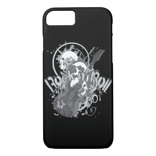 Rock n' Roll Skulls Case-Mate iPhone Hülle (Rückseite)
