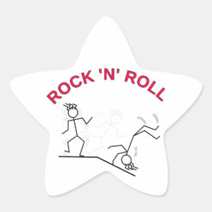 Rock 'N' Roll Stern-Aufkleber