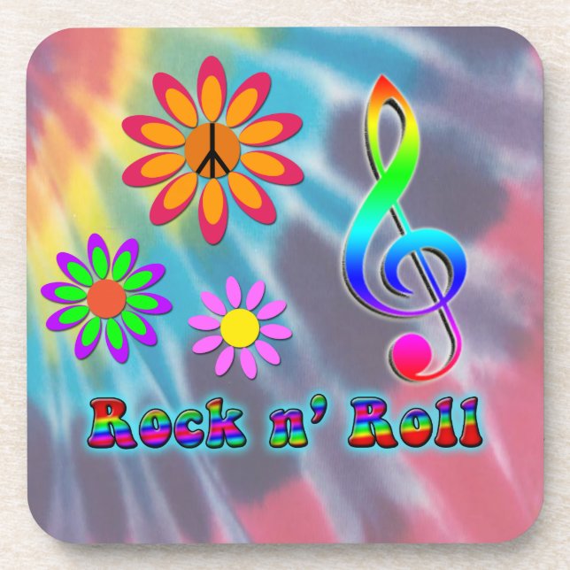 Rock n' Roll Untersetzer (Vorderseite)