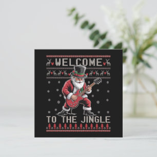 Rock n Roll Weihnachten Rocker Santa hässlicher We