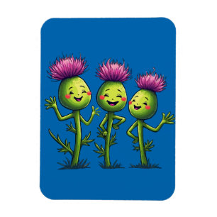 Rock N Thistles Schottisches Festival Blumen Magnet