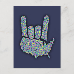 Rock North America Postkarte