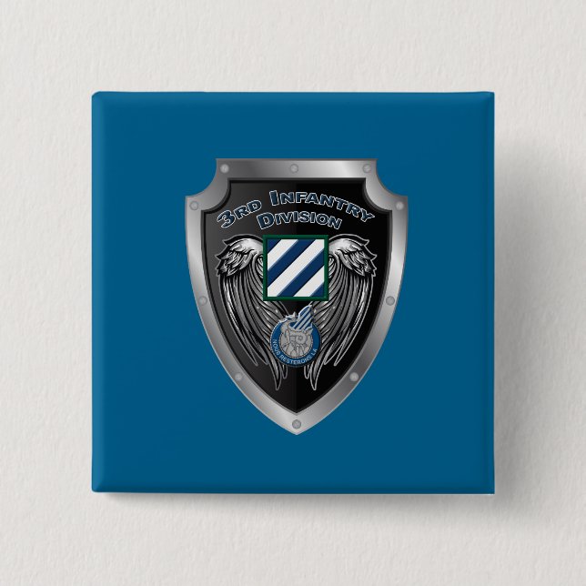 "Rock of the Marne" 3. Infanterieabteilung Button (Vorderseite)