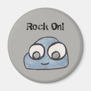 Rock On! Baby Rock Illustration Magnet