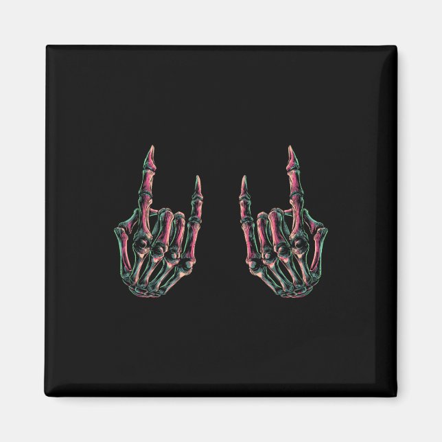 Rock on Band T-Shirts für Frauen Rock and Roll s f Magnet (Vorne)