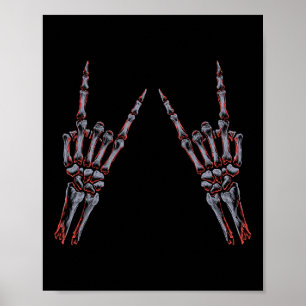 Rock on Band T-Shirts für Frauen Rock and Roll s f Poster
